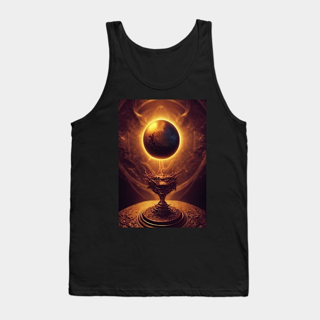 A Dragon Egg suspended above a Goblet Tank Top by natural-20s